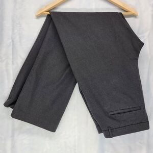 Calvin Klein Dress Pants 33×31.5 Finely Checkered Gray Workwear Rayon Soft